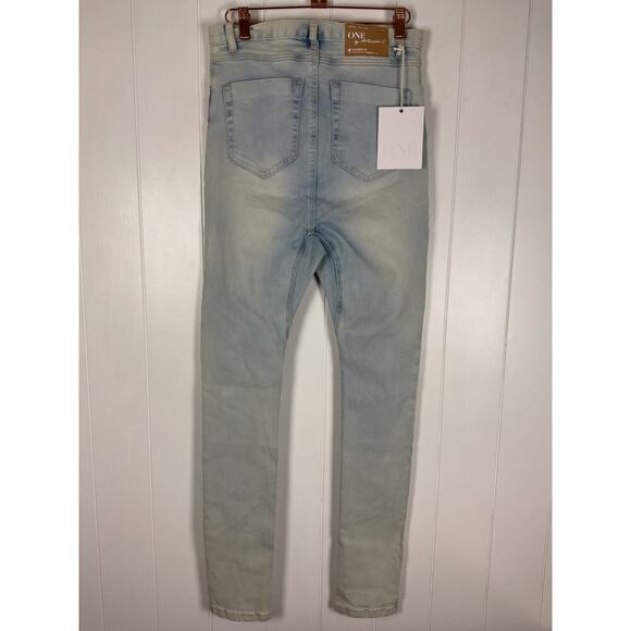One x OneTeaspoon Womens Lover Runaways Very High Rise Drop Crotch Skinny Leg 26 - Picture 6 of 8